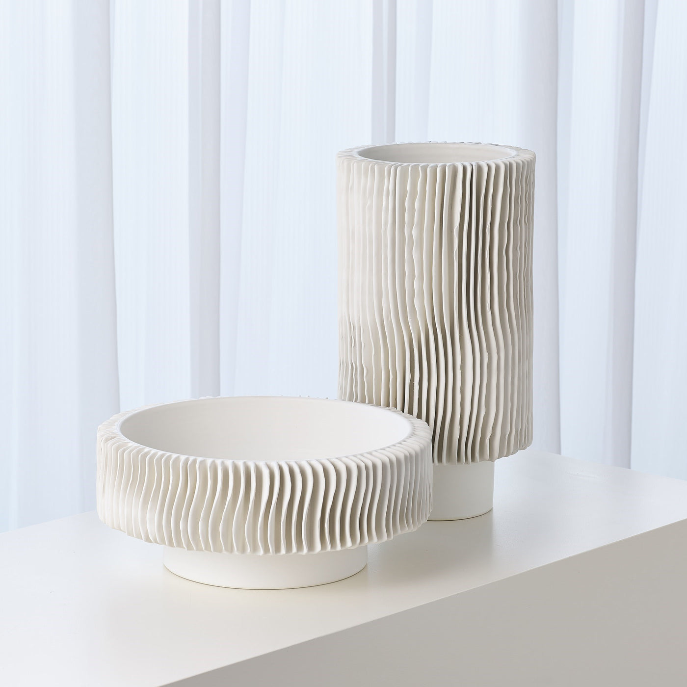 Ceramic Low Ripple Vase