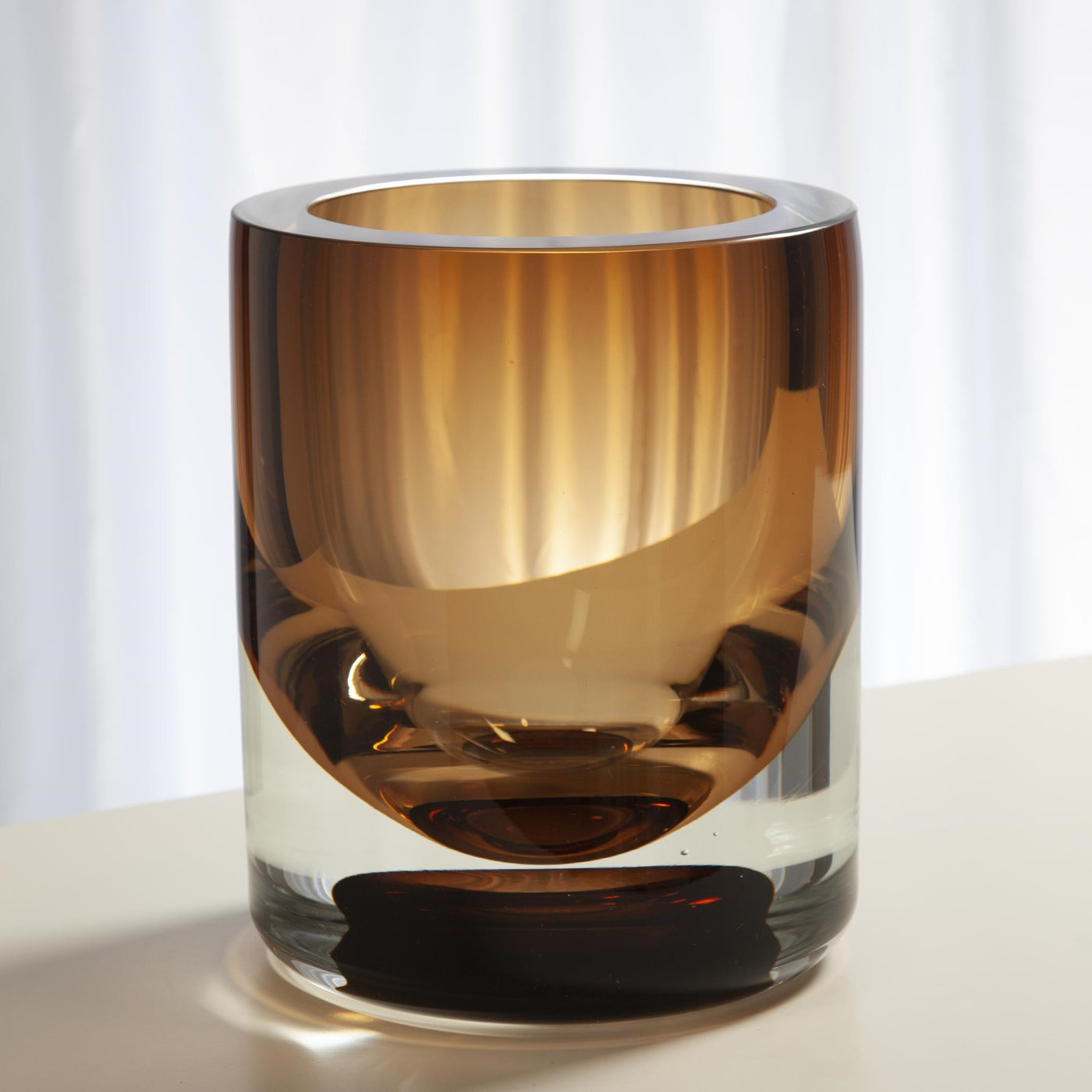 Amber Duplex Vase - Small