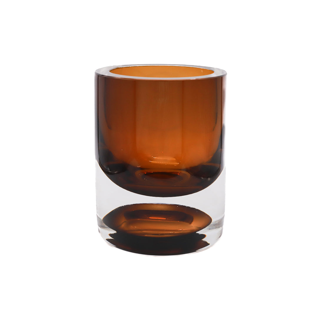 Amber Duplex Vase - Large