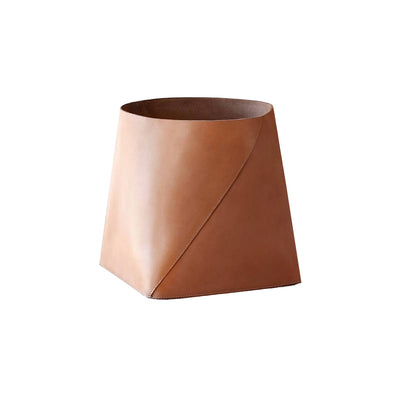 Leather Planter - Whiskey Small